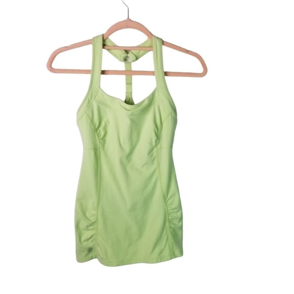 Athleta peace of mind neon lime yellow tank - Picture 1 of 6